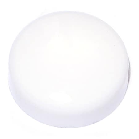 Midwest Fastener Hex Spoke Screw Cap, 1/4 in Dia, White, Nylon 40 PK 76421